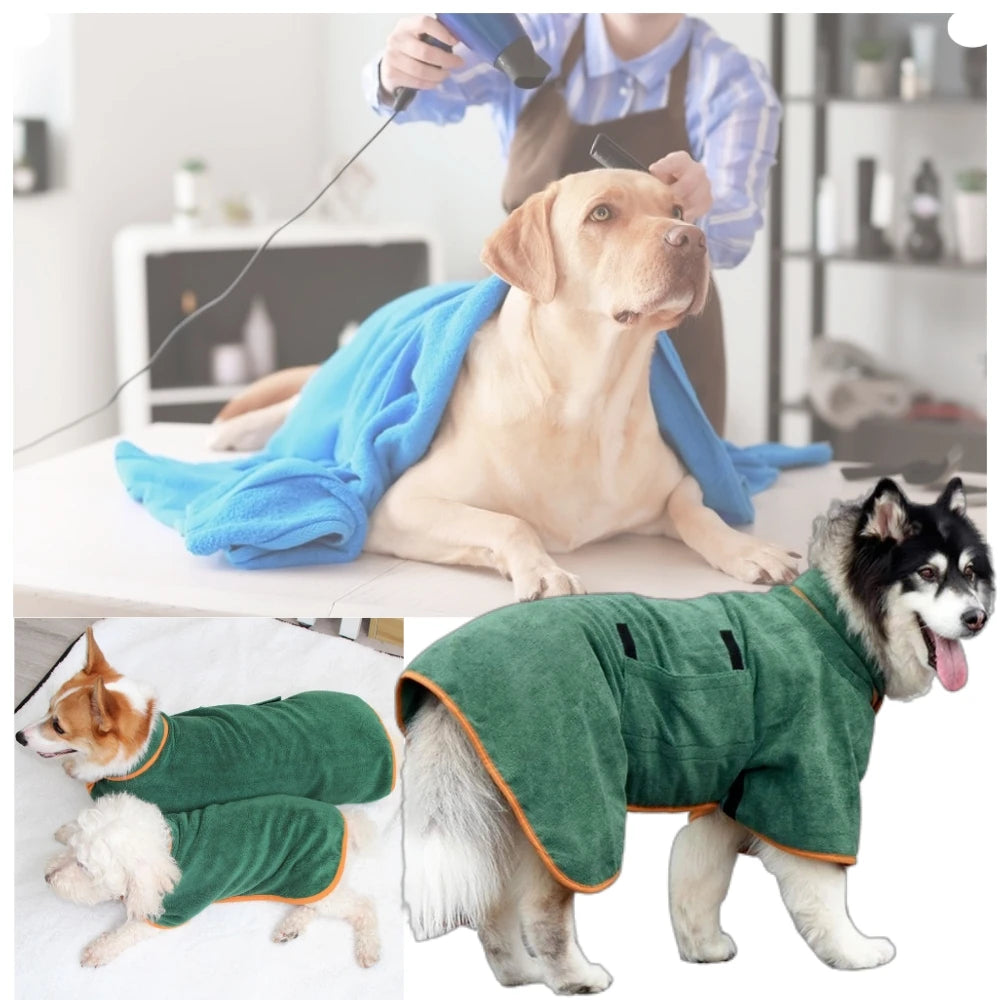 Super Absorbent Pet Bathrobe